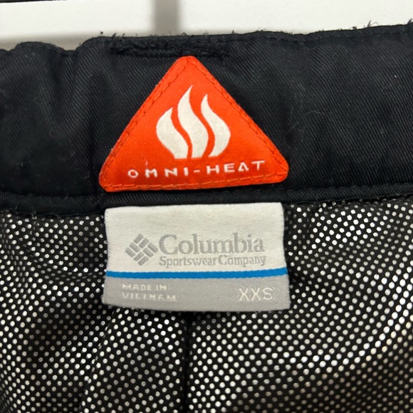 Columbia Boys Snow Pants XXS Black Omni Heat Pantalon Neige - Picture 7 of 8